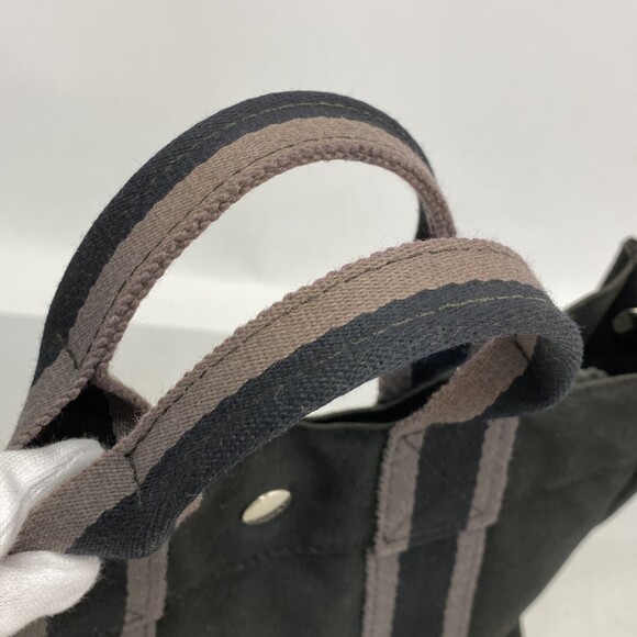 Hermes Fourre-Tout PM Canvas Tote Bag, Black, for Men and Women - Picture 10 of 11